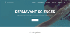 Desktop Screenshot of dermavant.com